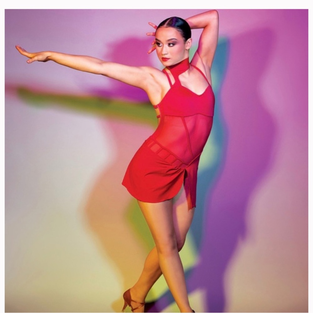Dance Costume Latin Jazz 2-DIE-4 BY TENTH HOUSE REVOLUTION JAZZ COSTUME, SIZE XS